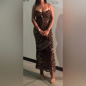 Leopard Print Maxi Dress